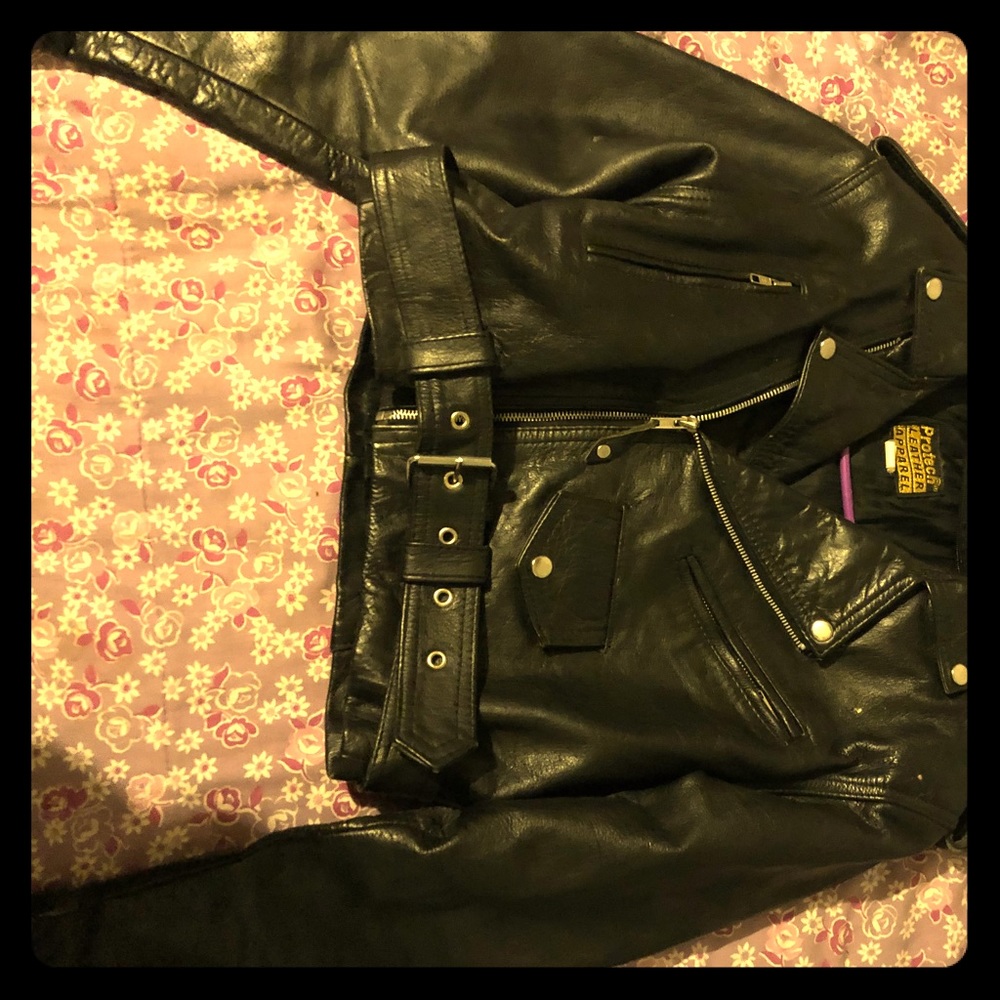 Protech leather apparel jacket